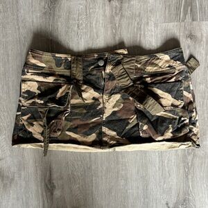I.AM.GIA Camouflage Mini Skirt
